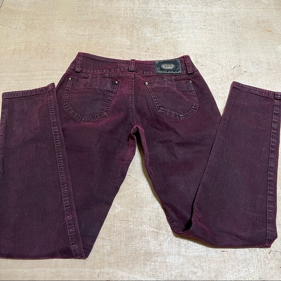Ultradescaderado plus STOP jeans burgundy size 6 tall - Picture 6 of 8